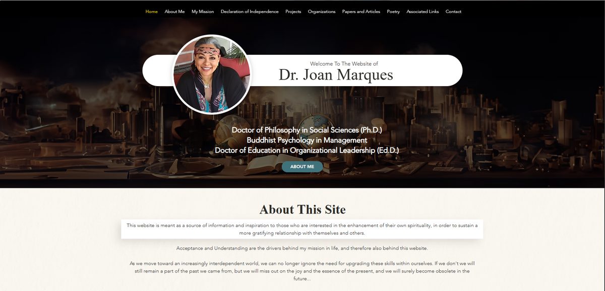 Dr. Joan Marques website preview