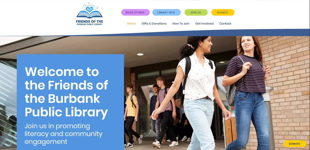 Friends of BPL website preview