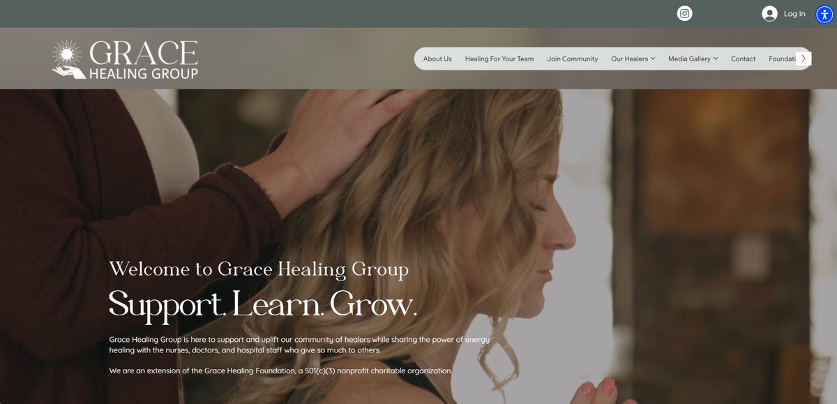 Grace Healing Group website preview