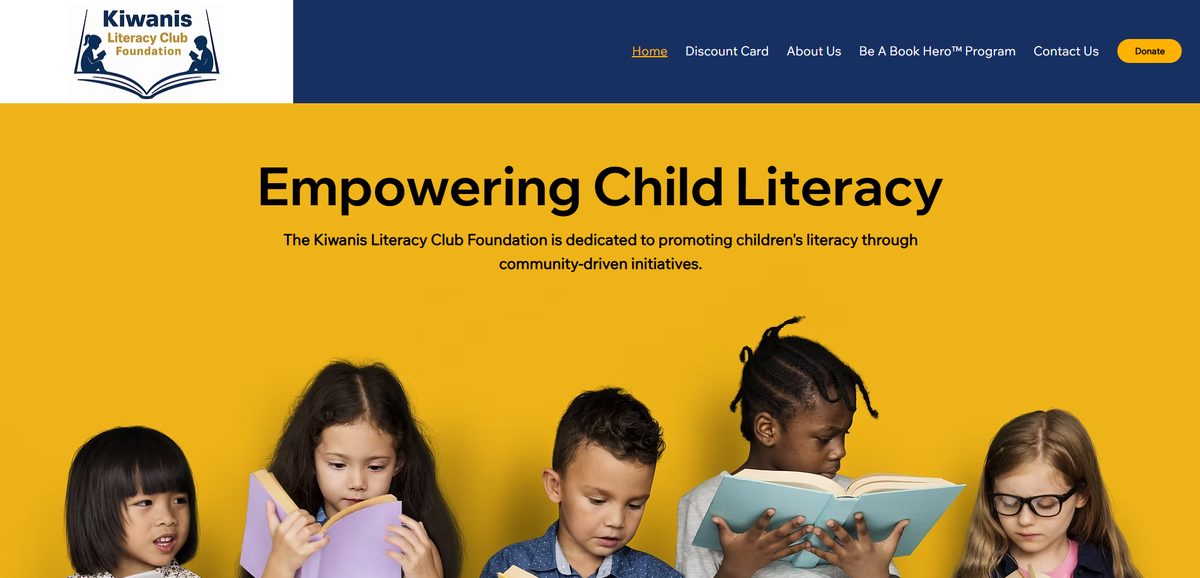The Literacy Club website preview