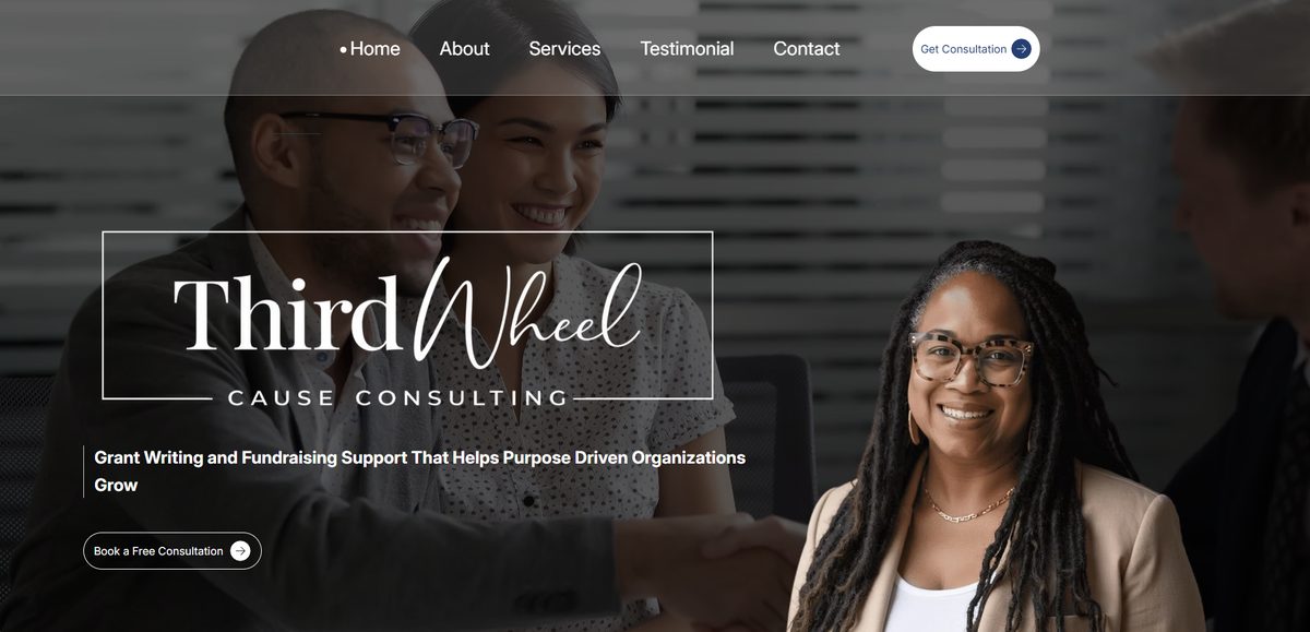 Third Wheel Consulting website preview