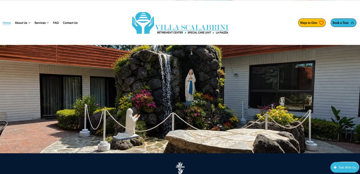 Villa Scalabrini website preview